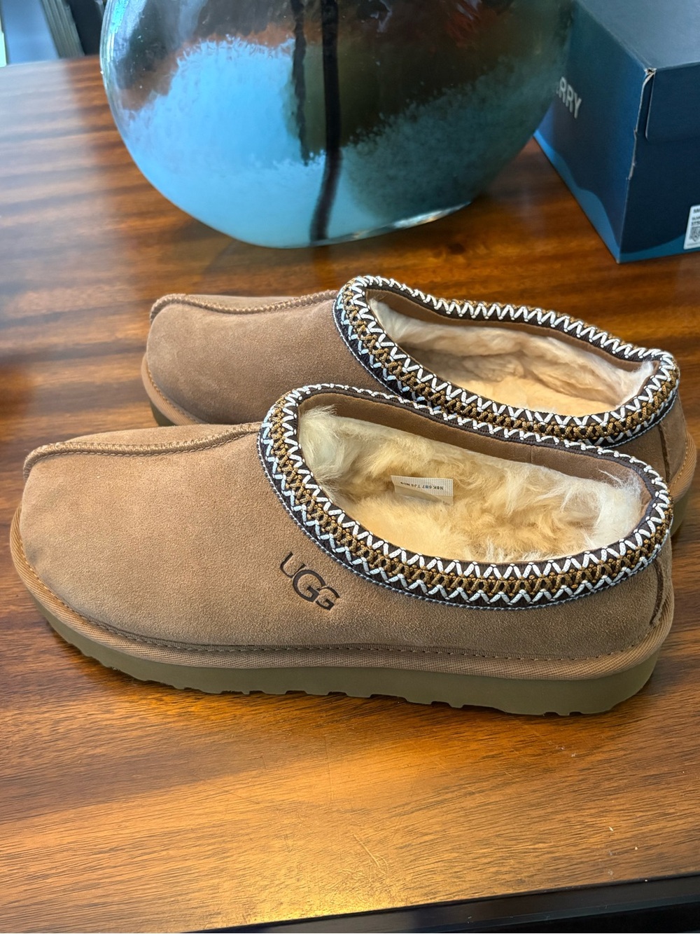UGG Women’s Tasman II Chestnut Shearling Slip-On Slippers Size 9 Brand New!!
